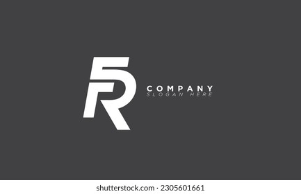 FR Alphabet letters Initials Monogram logo RF, F and R