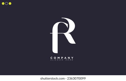 FR Alphabet letters Initials Monogram logo RF, F and R