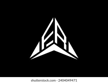 FR Creative and initials modern minimalist ARROW vector