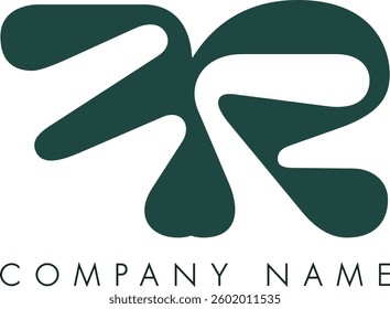 FR creative modern abstract letter logo vector design. Usable for your company or business and brand identity.