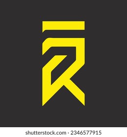 FR diseño de logotipo vectorial creativo y moderno