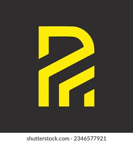 FR creative and modern vector logo design