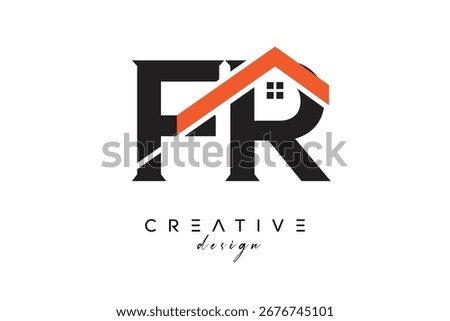 FR Creative Real Estate Architecture Monogram and Home Logo