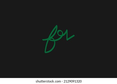 für handgeschriebenes Logo für Identität. für die erste handschriftliche Kalligrafie, für Monogramm und Logo. 