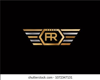 FR initial box letter design