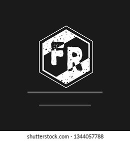 FR  Initial Handwriting logo template vector