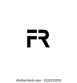 fr initial letter logo vector