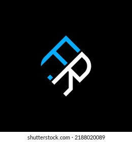 FR letter logo creative design with vector graphic