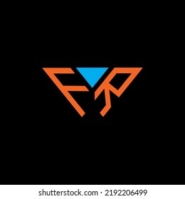 FR letter logo creative design with vector graphic, Abc simple and modern logo design.