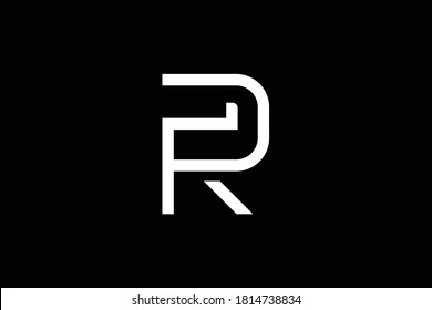 FR letter logo design on luxury background. RF monogram initials letter logo concept. FR icon design. RF elegant and Professional white color letter icon design on black background. FR RF F F