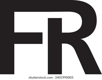 FR letter logo modern design