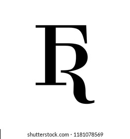 Fr Letter Vector Logo Stock Vector (Royalty Free) 1181078569 | Shutterstock