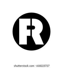 fr letter vector logo. r letter vector logo