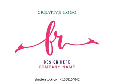 FR lettering logo is simple, easy to understand and authoritative