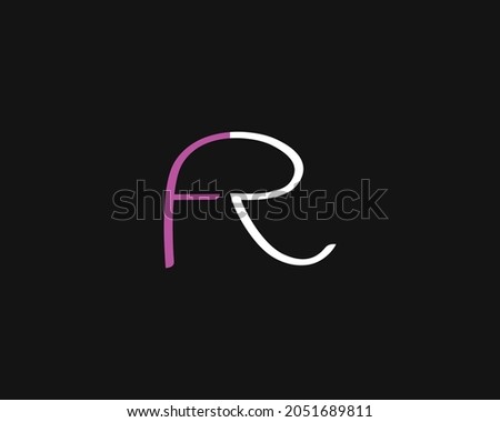 FR Letters Abstract Logo Monogram