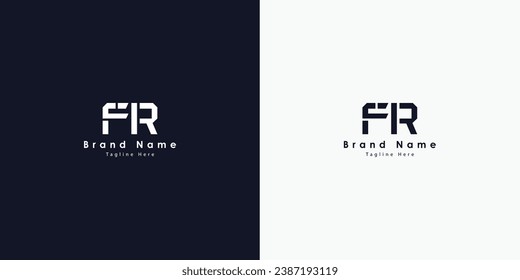 FR Letters vector logo design