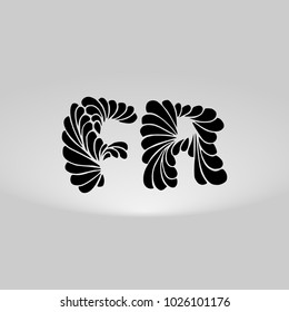 FR Logo, Decorative, Romantic