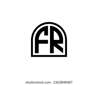 FR logo design vector template