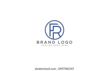 FR logo design vector template design for brand