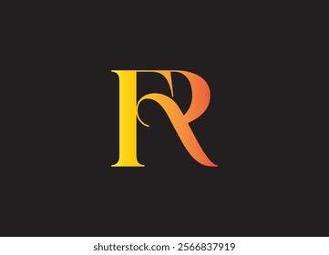 FR logo desing and monogram logo
