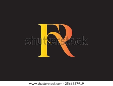 FR logo desing and monogram logo
