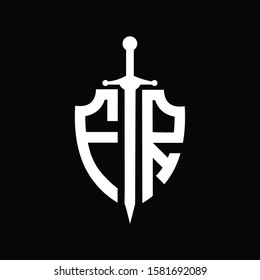 FR logo with shield shape and sword
