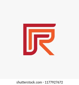 FR logo vector, icon FR, alphabet logo vector