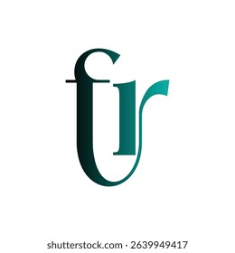 FR modern, minimalist wordmark logo design focusing on clean typography and timeless style, featuring sleek initials that convey professionalism, sophistication, and lasting brand identity.