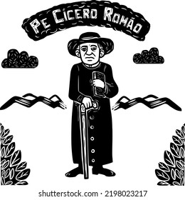 Fr Cícero Romão (Pe Cícero Romão), icon of the religiosity of northeastern Brazil.