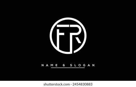 FR, RF Abstract Letters Logo Monogram