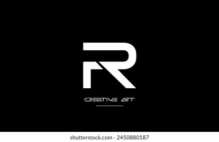 FR, RF, F, R abstract letters logo monogram