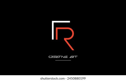 FR, RF, F, R abstract letters logo monogram