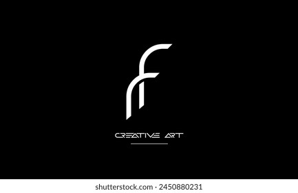 FR, RF, F, R abstract letters logo monogram
