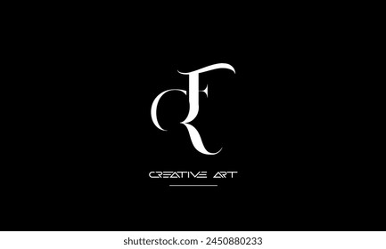 FR, RF, F, R abstract letters logo monogram