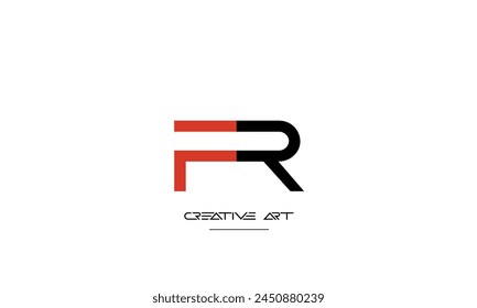 FR, RF, F, R Abstrakte Buchstaben Logo-Monogramm
