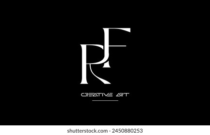 FR, RF, F, R abstract letters logo monogram