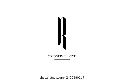 FR, RF, F, R abstract letters logo monogram