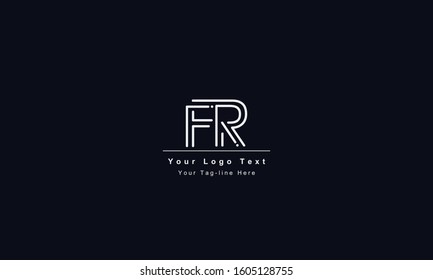 FR or RF letter logo. Unique attractive creative modern initial FR RF F R initial based letter icon logo