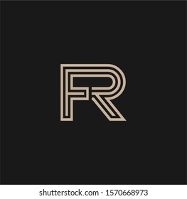 FR or RF logo and icon designs