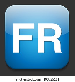 FR sign icon