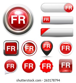 FR sign icon