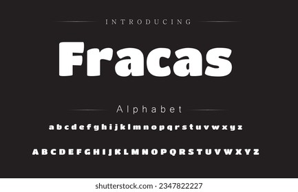 Fracas vector brush style font, alphabet, typeface