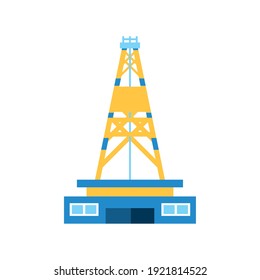 fracking drilling oil industry extraction vector illustration