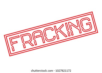 Fracking stamp. Typographic sign, stamp or logo