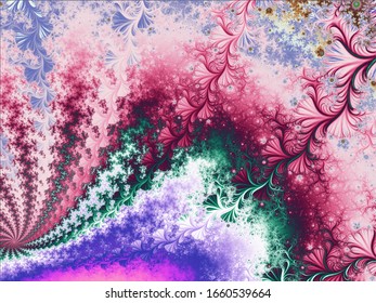 Fractal. Abstract Fractal background. Beautiful background for greetings card, flyers, invitation, posters, brochure, banners, calendar. Vector stock design.