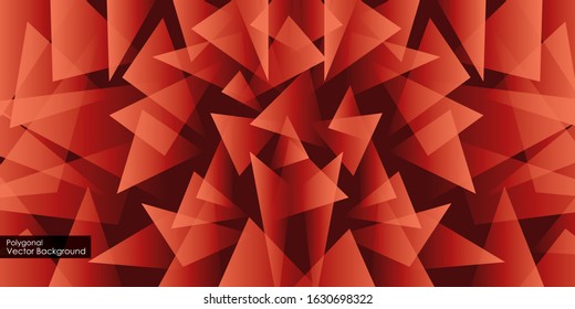 Fractal abstract background. Low poly vector background