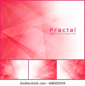 Fractal abstract background. Low poly vector series, suitable for design element and web background