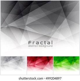 Fractal abstract background. Low poly vector background series, suitable for design element and web background 