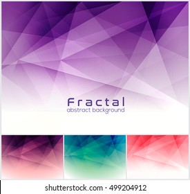 Fractal abstract background. Low poly vector background series, suitable for design element and web background 