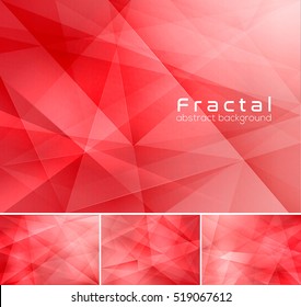 Fractal abstract background. Low poly vector background series, suitable for design element and web background